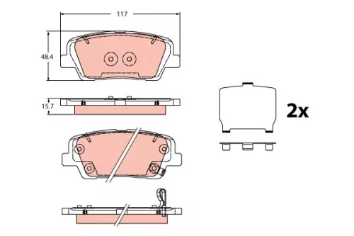 Brake Pad Set, disc brake