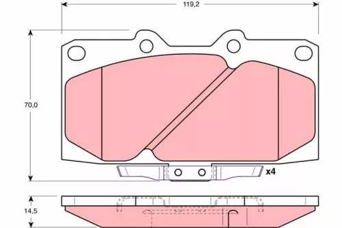 Brake Pad Set, disc brake