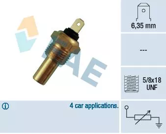 Sensor, coolant temperature