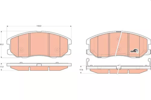 Brake Pad Set, disc brake