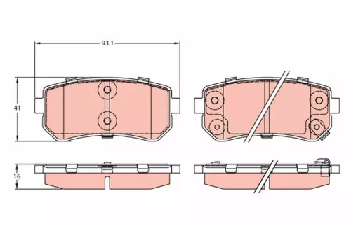 Brake Pad Set, disc brake