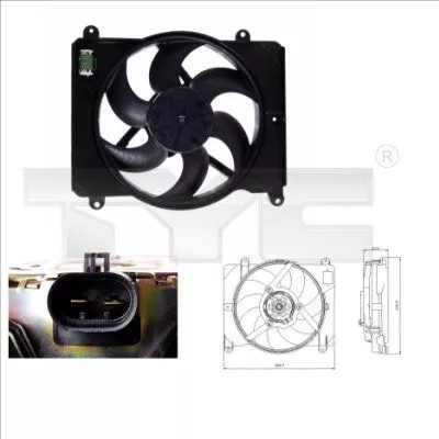 Fan, air conditioning condenser