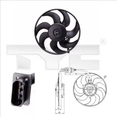 Fan, air conditioning condenser