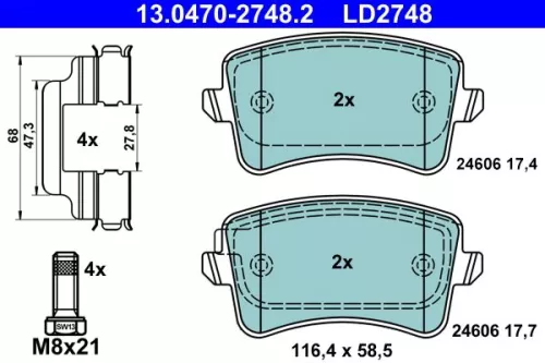 Brake Pad Set, disc brake