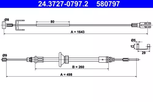 Cable Pull, parking brake