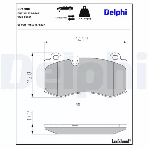 Brake Pad Set, disc brake