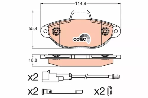 Brake Pad Set, disc brake