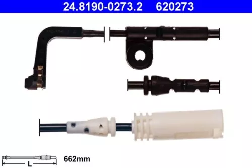 Warning Contact, brake pad wear