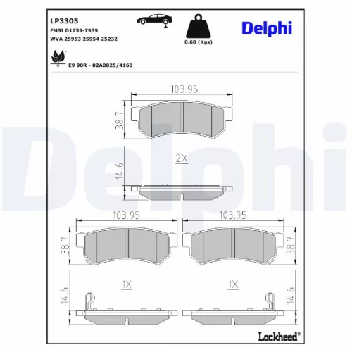 Brake Pad Set, disc brake