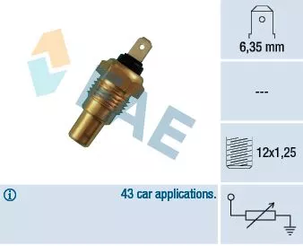 Sensor, coolant temperature