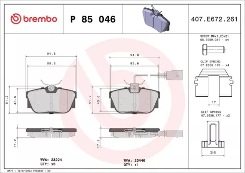 Brake Pad Set, disc brake