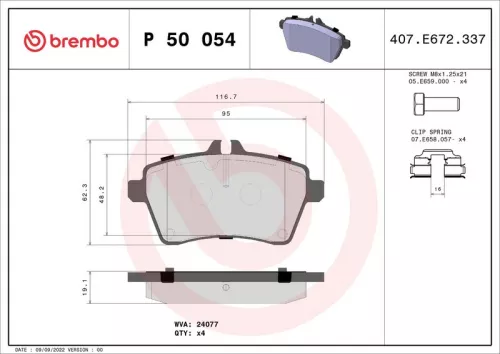 Brake Pad Set, disc brake