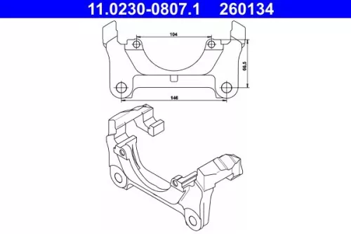 Bracket, brake caliper
