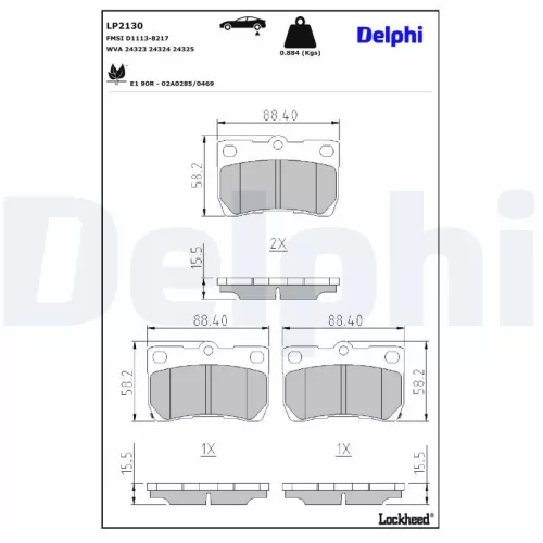 Brake Pad Set, disc brake