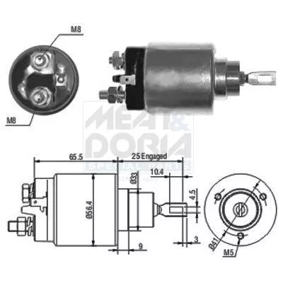 Solenoid Switch, starter