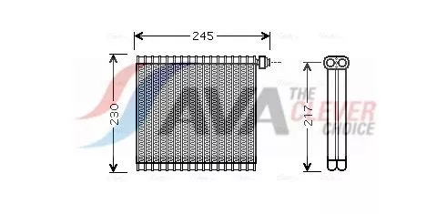 Evaporator, air conditioning