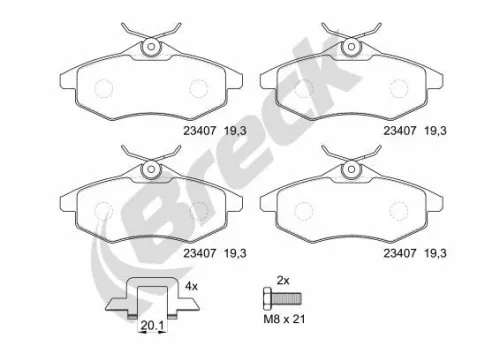 Brake Pad Set, disc brake
