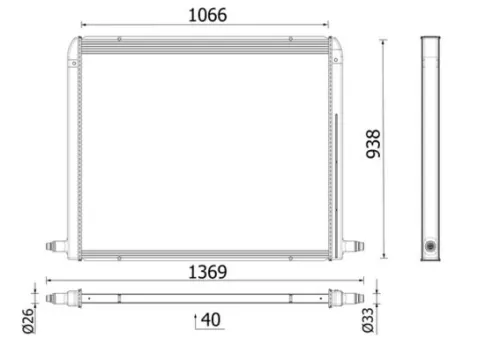 Radiator, engine cooling