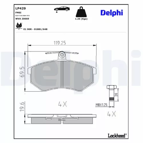 Brake Pad Set, disc brake