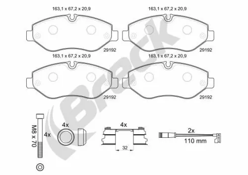 Brake Pad Set, disc brake
