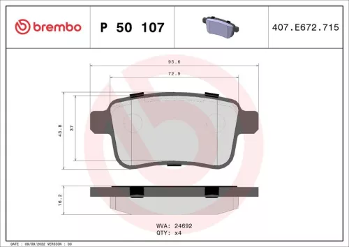 Brake Pad Set, disc brake