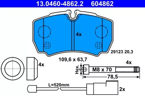 Brake Pad Set, disc brake