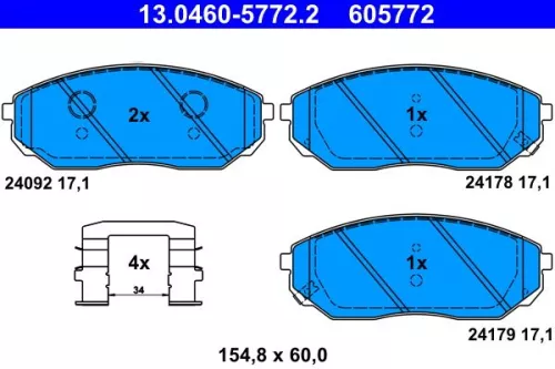Brake Pad Set, disc brake