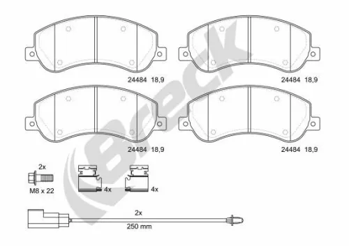 Brake Pad Set, disc brake