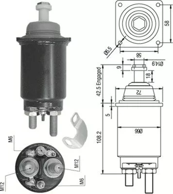 Solenoid Switch, starter