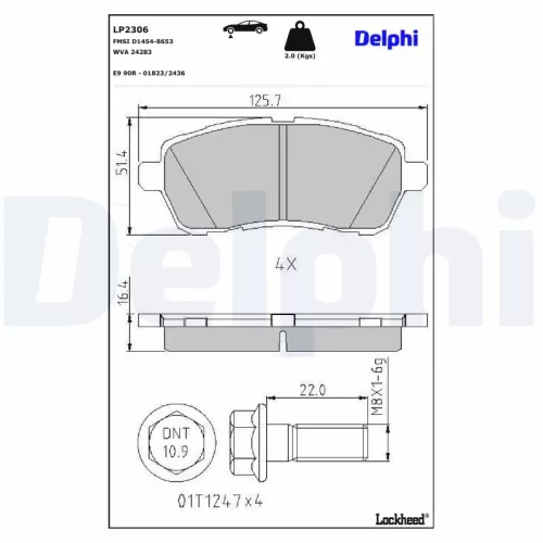 Brake Pad Set, disc brake