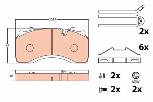 Brake Pad Set, disc brake