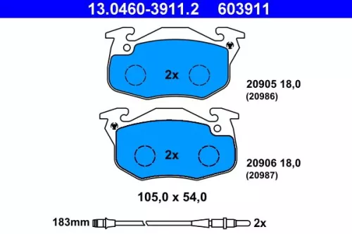 Brake Pad Set, disc brake