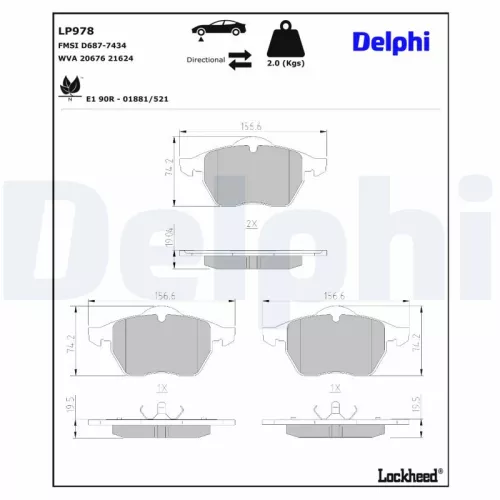 Brake Pad Set, disc brake