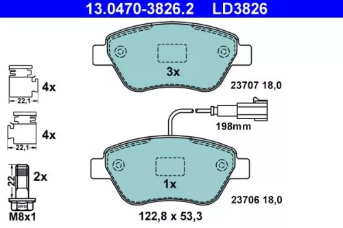 Brake Pad Set, disc brake