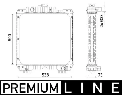 Radiator, engine cooling