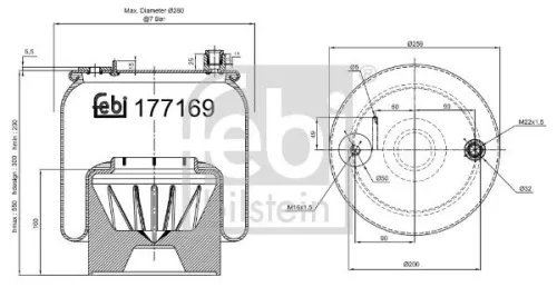 Bellow, air suspension