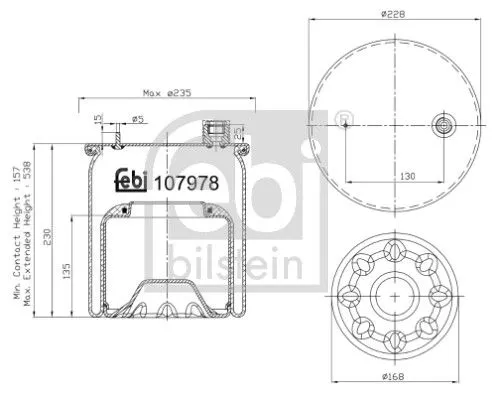 Bellow, air suspension