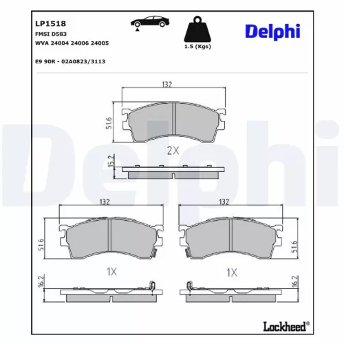 Brake Pad Set, disc brake