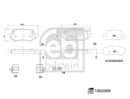 Brake Pad Set, disc brake